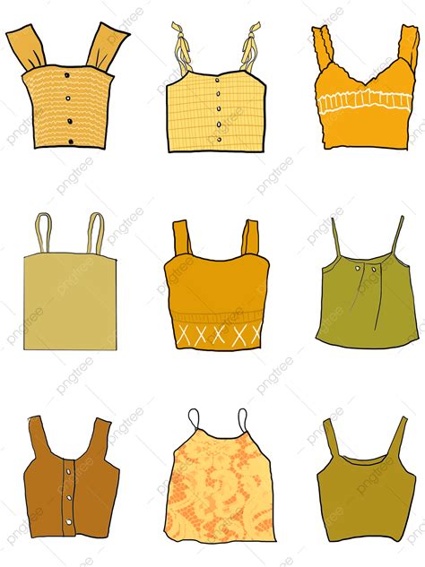 Gambar Vest Casual Clothes Icon Vector Yellow Multiple Top Style Rompi