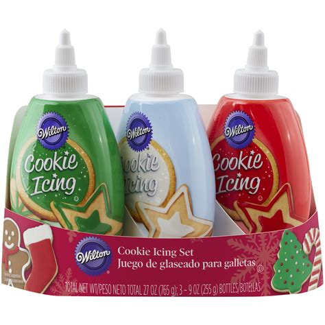 Wilton Holiday Cookie Icing 10 Oz 3 Pk