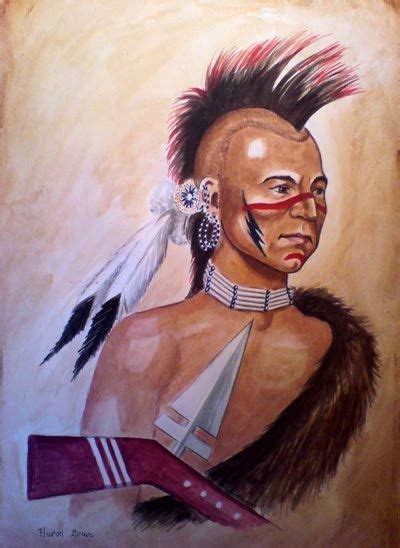 Huron Indian Nordamerika Irokese Schatztruhe