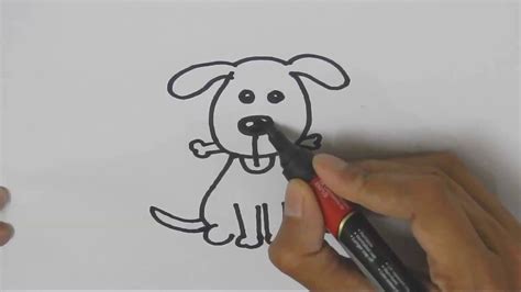 Copy Of How To Draw Cute Dog Step By Step For Children Kids