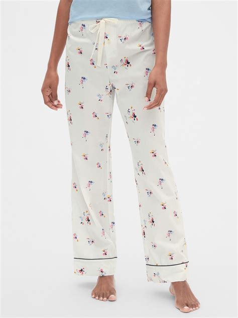 Print Pajama Pants In Poplin Pajamas Pajamas Women Pajama Pants