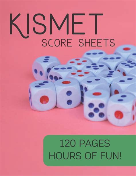Kismet Score Sheets 120 Pages Hours Of Fun Kismet Score Pads