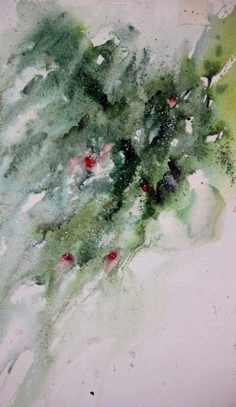 Winter Berries Original Watercolour By Jean Haines Watercolor