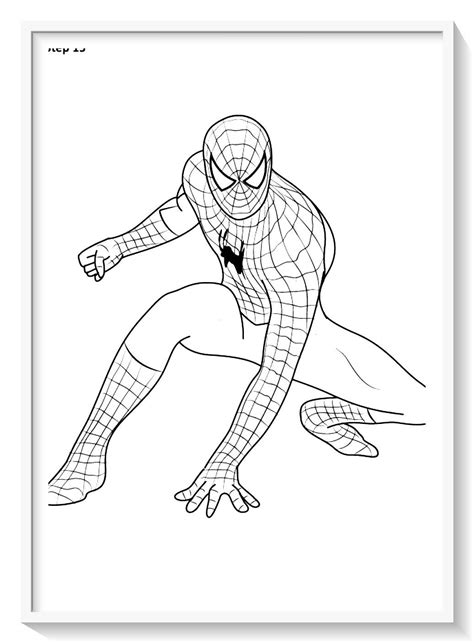 Spiderman Para Colorear Facil