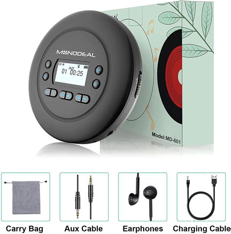 Cd Player Portable Monodeal Bluetooth Cd Player For Car And Personal