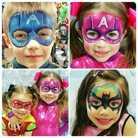 Superhero Caras Pintadas Maquillaje Infantil Halloween Disfraces
