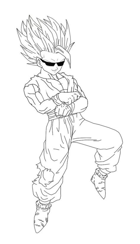 Then why not get them busy with these free printable dragon ball z coloring pages. Gohan Coloring Pages Gohan Super Saiyan 4 Coloring Pages Kids - Coloring Home