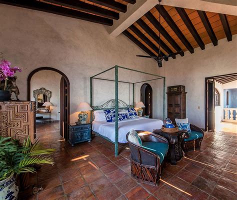 A Beautiful Mexican Hacienda Bedroom Hacienda Style Homes Ranch