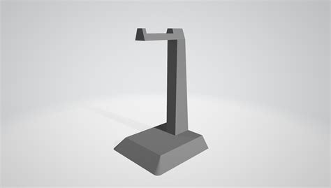 Simple Headset Stand For Any Headphone 3d Print Model