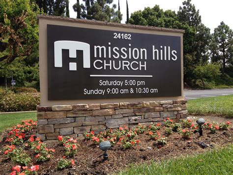 Mission Hills Church Monument Vasin Sign Solutions