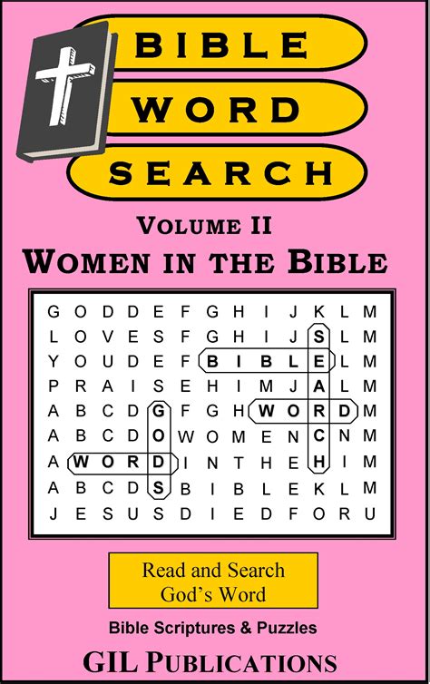 Bible Word Search Women In The Bible Puzzles With Scriptures