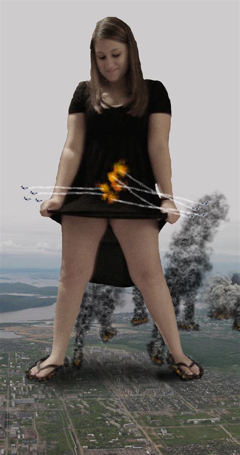 Mega Giantess Women Destroy Town Or City So Tall By Bluemananthony26 On
