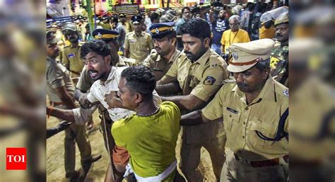Sabarimala Widespread Protests In Kerala Over Late Night Police Crackdown In Sabarimala India