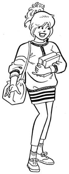 Betty Cooper Coloring Page Archie Comic Publications Inc