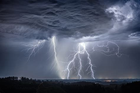 Photos Lightning Storm Cloud Nature Element