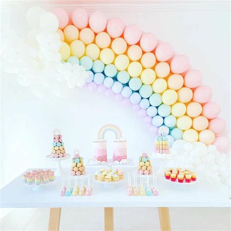 Love Love Love This Rainbow Party Dessert Table With Its Amazing