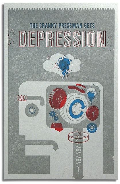 Cranky Depression Graphic Design Collection Illustration Design