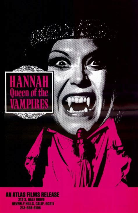 Vampire Posters Hannah Queen Of The Vampires Vampire Vampire