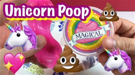 Unicorn Poop Slime Putty Toy Youtube