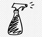 Spray Bottle Clipart Water Vector Cliparts Squirts Plastic Illustration Library Spraying Pinclipart sketch template