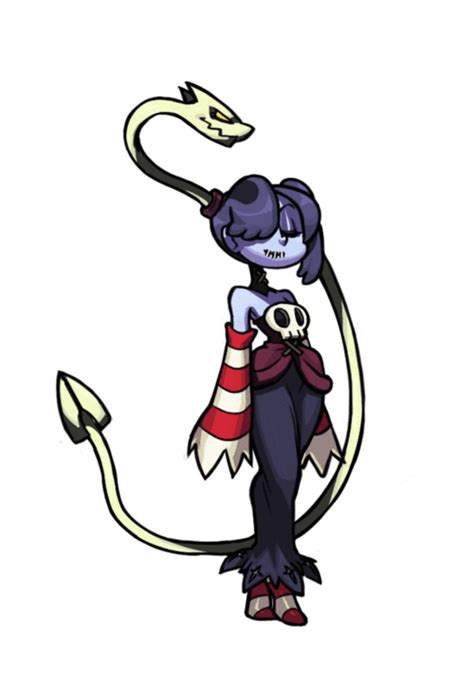 Leviathan Skullgirls Squigly Skullgirls Skullgirls Animated Animated  1girl Blue