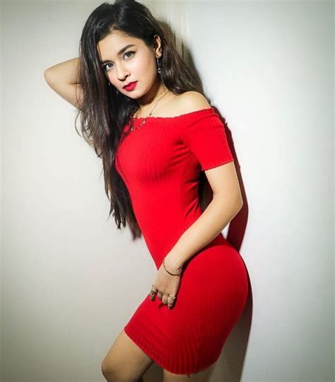 Avneet Kaur Red Hot Dress Mohini90