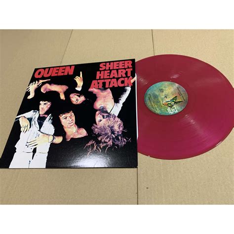 Sheer Heart Attack Pink Vinyl By Queen Lp With Thegardenofpetra Ref