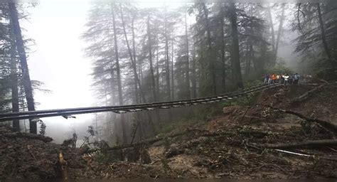 Unesco World Heritage Site Kalka Shimla Railway Line Affected By Heavy