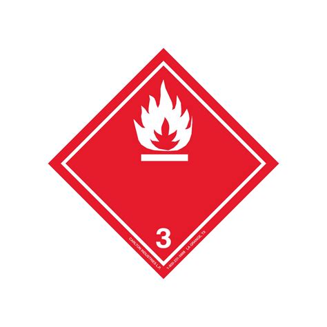 Ghs Class Flammable Liquid Label Transport Pictogram Inch