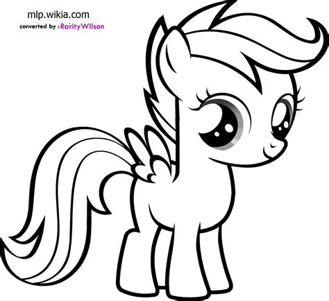 Mlp Scootaloo Coloring Page Coloring Pages
