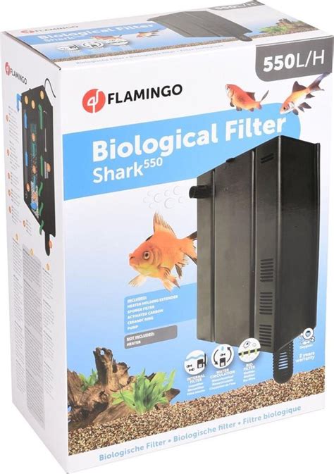 Flamingo Aquarium Biologische Filter Shark 550 Zwart 225 X 115