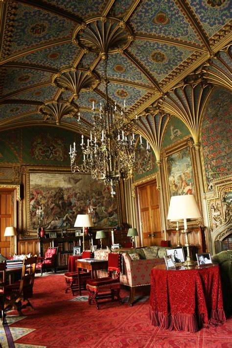 Paper The Gothic Drawing Room Of Eastnor Castle Herefordshire Aw