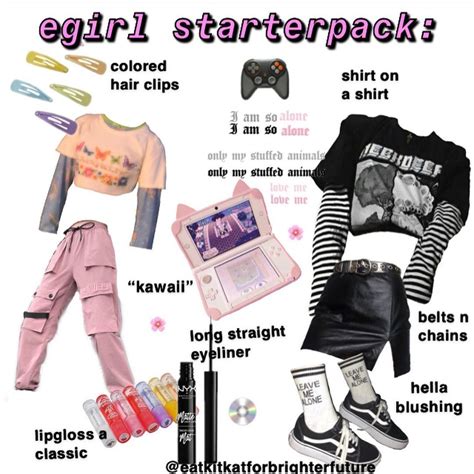 Egirl Starter Pack Gamer Girl Outfit E Girls Egirl Style
