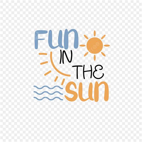 Fun Fonts Vector Art Png Fun Art Font Svg In The Sun Sunlight Sea