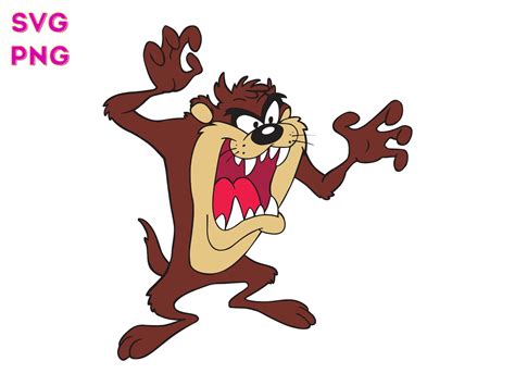 Taz Looney Tunes Tasmanian Devil Svg Digital Download Svg Etsy