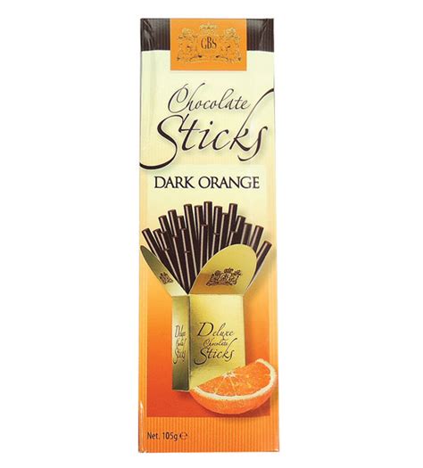 Gbs02 Gbs Dark Orange Chocolate Sticks