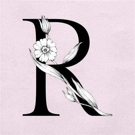 Floral Letter R Images Free Vectors Pngs Mockups And Backgrounds
