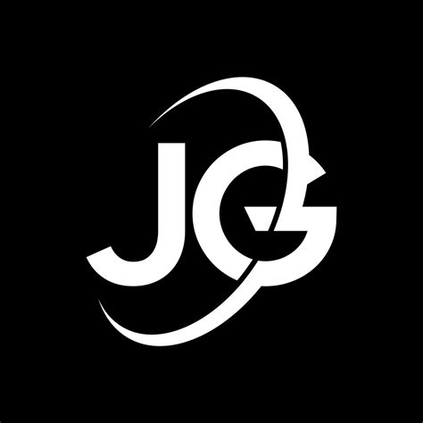 Diseño Del Logotipo De La Letra Jg Icono Del Logotipo Jg De Letras
