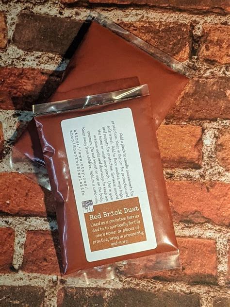 Red Brick Dust Sizes 1 To 8oz For Protection Magick Spells