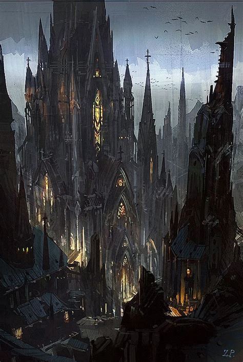 A Pure Gothic Landscape Gothic Landscape Fantasy Landscape Dark