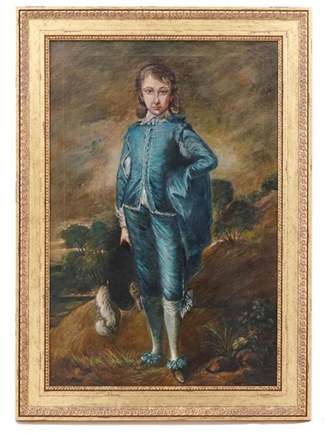 Sold At Auction Thomas Gainsborough English Blue Boy Painting After