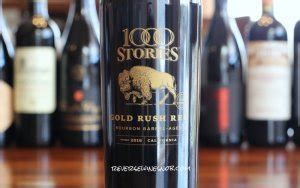 The color is a deep purple, with aromas of cassis and cinnamon. Insider Deal! 1000 Stories Gold Rush Red - Eureka! Reverse Wine Snob