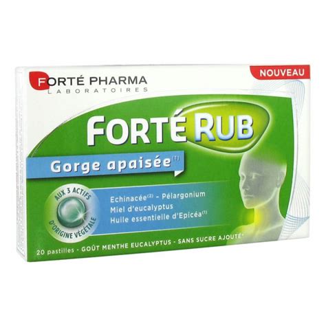 Forte Rub Gorge Pastile De Gat 20 Tablete Forte Pharma Botaniqro