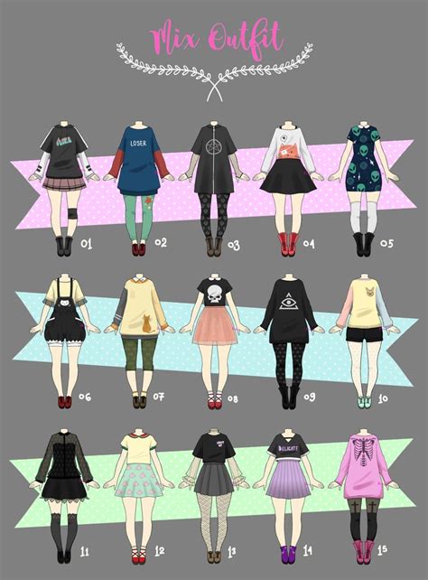closed casual outfit adopts 02 by rosariy drawing clothes fashion drawing art clothes