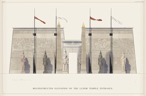 Oc Reconstruction Of The Luxor Temple Facade Luxor Egypt R Papertowns
