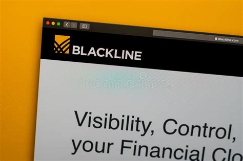Blackline Company Website Homepage Close Up Of Blackline Logo