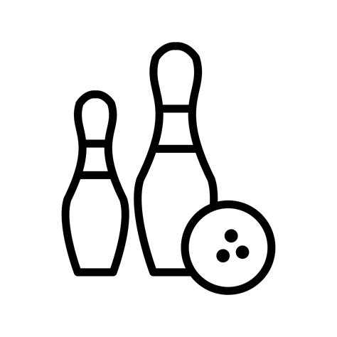 Bowling Icon Vector Illustration 420455 Vector Art At Vecteezy