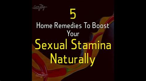 5 Home Remedies To Boost Your Sexual Stamina Naturally Youtube
