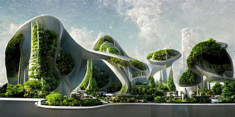 La Ia Imagina Una Ciudad Futurista Y Sostenible Con Rascacielos