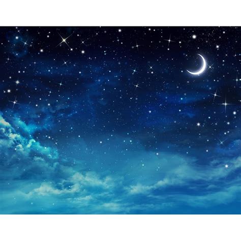 Beautiful Night Sky Stars Backgrounds Baby Shower
